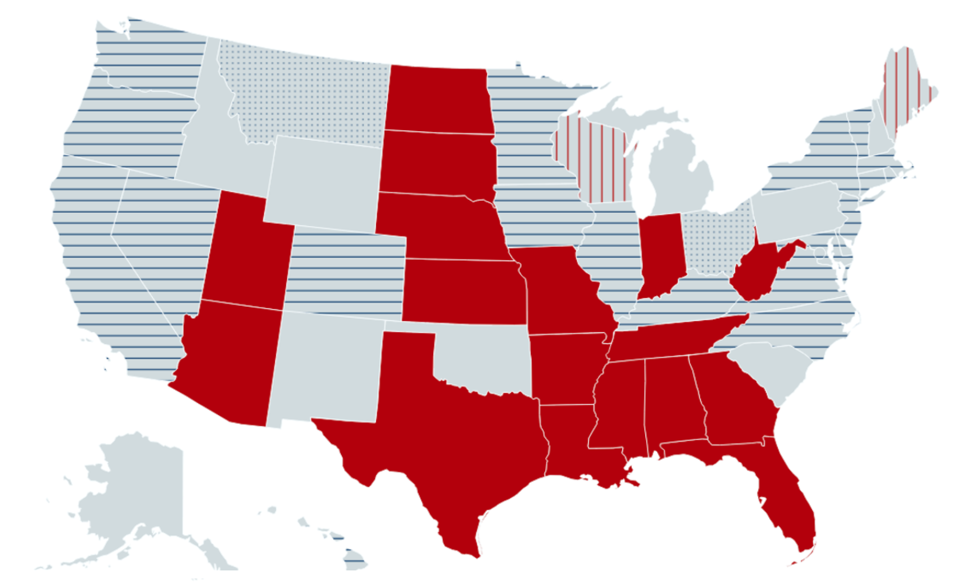 Where Does Your State Stand In Texas Vs U S USC Schaeffer   2019.09.18 Map Final Feature 